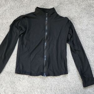Women's black zip up sweater